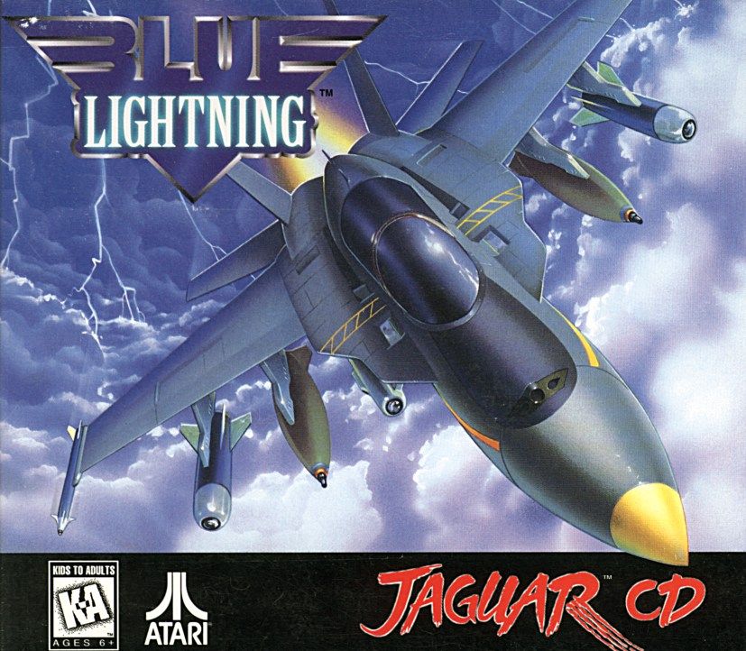 Blue Lightning (CD) box art for Jaguar
